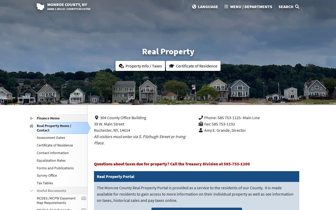 Gates residents directory Monroe County real property services source